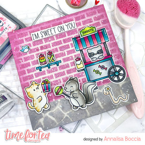 Sweet Cart Critters Clear Stamp Set