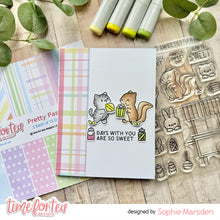 Load image into Gallery viewer, Sweet Cart Critters Clear Stamp Set