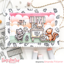 Load image into Gallery viewer, Sweet Cart Critters Clear Stamp Set