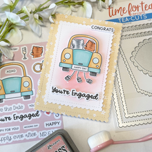 Load image into Gallery viewer, You're Engaged A4 Printed Cardstock Pack of 2 with Free Digi Stamp