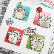 Load image into Gallery viewer, Hooray Hamster Clear Stamp Set