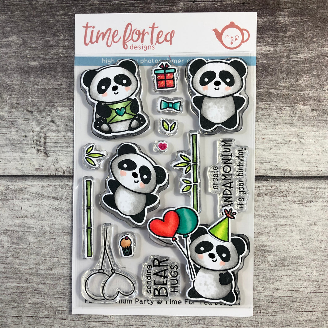Pandamonium Party Clear Stamp Set