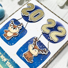 Load image into Gallery viewer, Happy New Year Critters Clear Stamp Set
