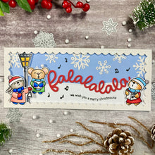 Load image into Gallery viewer, Falalala Scalloped Slimline Dies