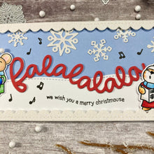 Load image into Gallery viewer, Falalala Scalloped Slimline Dies