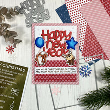 Load image into Gallery viewer, Happy New Year Critters Coordinating Die set