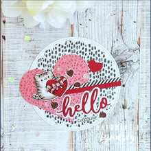 Load image into Gallery viewer, Smitten Kittens A4 Printed Cardstock Pack of 2 with Free Digi Stamp and free add on Digis