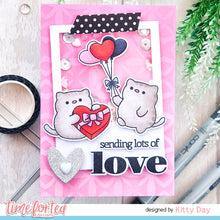 Load image into Gallery viewer, Smitten Kittens A4 Printed Cardstock Pack of 2 with Free Digi Stamp and free add on Digis