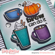 Load image into Gallery viewer, Pumpkin Spice A4 Printed Cardstock Pack of 2 with Free Digi Stamp