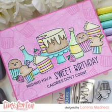 Load image into Gallery viewer, Birthday Cake Clear Stamp Set