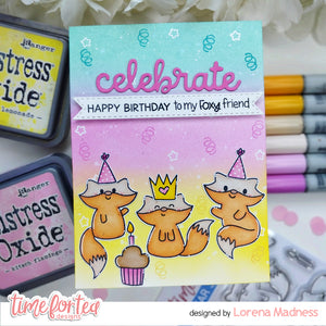 Birthday Fox Stamp & Coord Die Collection