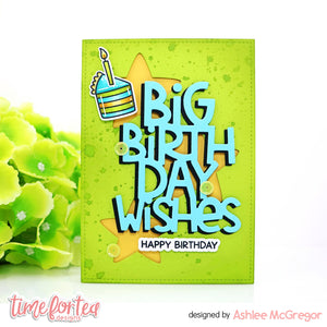 Big Birthday Wishes Large Sentiment Die
