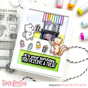 Sweet Cart Critters Stamp & Coord Die Collection