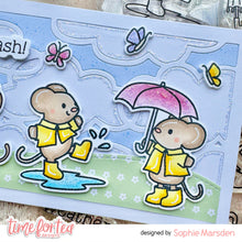 Load image into Gallery viewer, Rain or Shine Mice A4 Printed Cardstock Pack of 2 with Free Digi Stamps