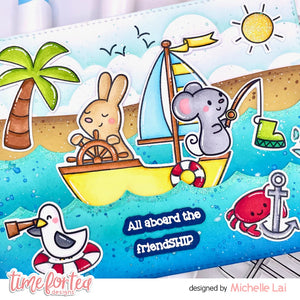 Boat Buddies Stamp & Coordinating Die Collection