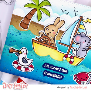 Boat Buddies Stamp & Coordinating Die Collection