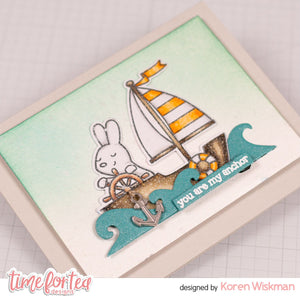 Boat Buddies Stamp & Coordinating Die Collection