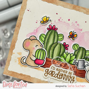 Cacti Critters A6 Stamps