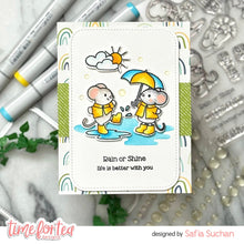 Load image into Gallery viewer, Rain or Shine Mice A4 Printed Cardstock Pack of 2 with Free Digi Stamps