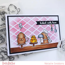 Load image into Gallery viewer, Baked with Love A4 Printed Cardstock Pack of 2 with Free Digi Stamp