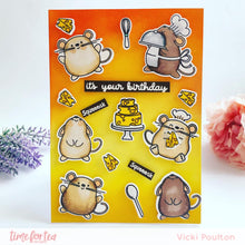 Load image into Gallery viewer, Baked with Love A4 Printed Cardstock Pack of 2 with Free Digi Stamp