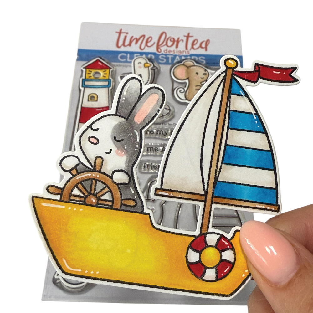 Boat Buddies Stamp & Coordinating Die Collection