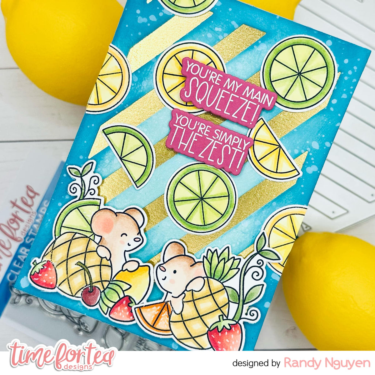 Squeeze the Day A6 Stamps – Time For Tea Designs