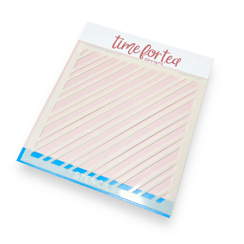 Diagonal Stripes Stencil