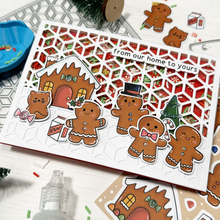 Load image into Gallery viewer, Gingerbread Family A4 Printed Cardstock Pack of 2 with Free Digi Stamp