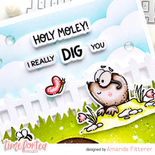 Load image into Gallery viewer, Cute mole stamps coloured sample