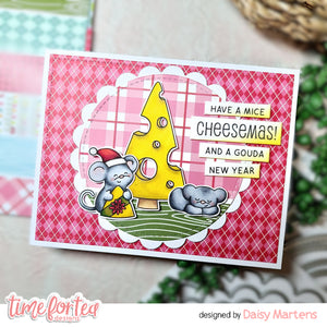 Merry Cheesemas A6 Stamps