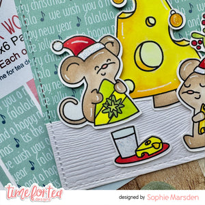 Merry Cheesemas A6 Stamps