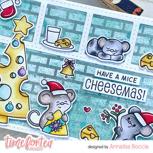 Merry Cheesemas A6 Stamps