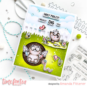 Cute Mole stamps and dies