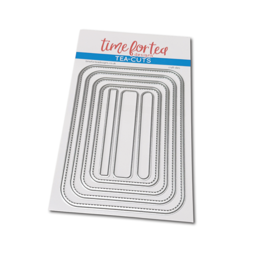 Rounded Corner Stitched Rectangle Dies