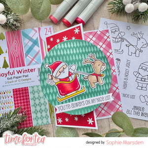 Santa's Nice List A6 Stamps