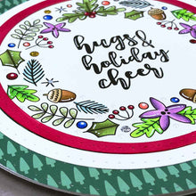 Load image into Gallery viewer, Winter Wishes Wreath Stamp Set