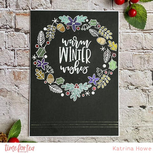 Winter Wishes Wreath Stamp Set