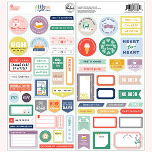 PFS Life Right Now Cardstock Stickers