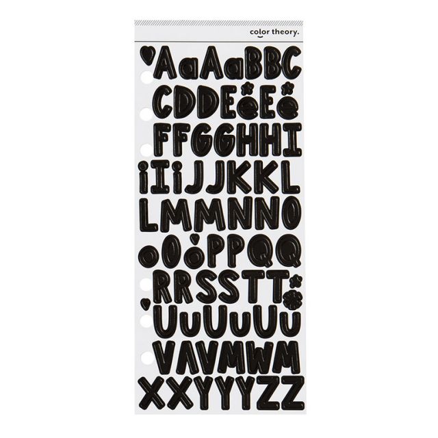 SC 3x8 Avery Alpha Sticker - Inky Black