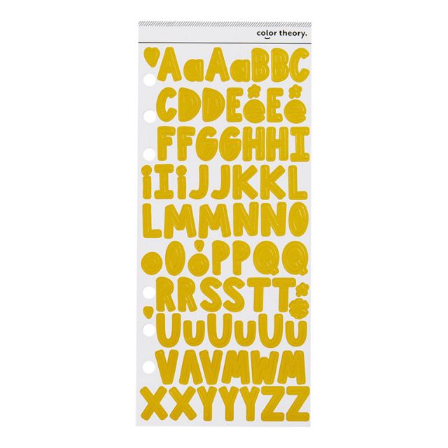 SC 3x8 Avery Alpha Sticker - Lemon Zest