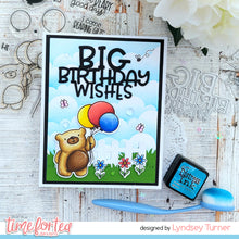 Load image into Gallery viewer, Birthday Bear Clear Stamp Set
