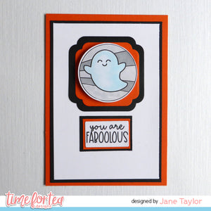 Spooky Circle Tags Clear Stamp Set