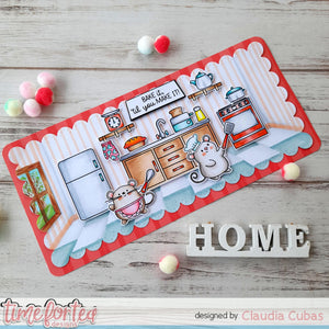 Baked With Love Kitchen Add On Clear Stamp Set No