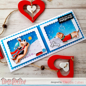 Stop Dachshund Around Stamp and Die Collection