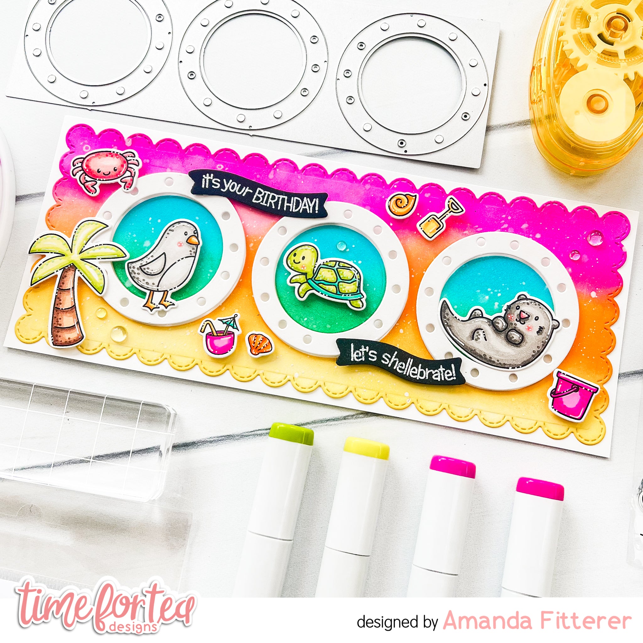 Beach Buds Clear Stamp Set Time For Tea Designs