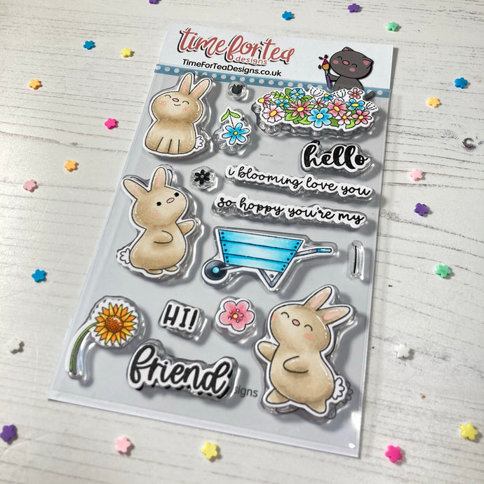 Blooming Bunnies Clear Stamp Set