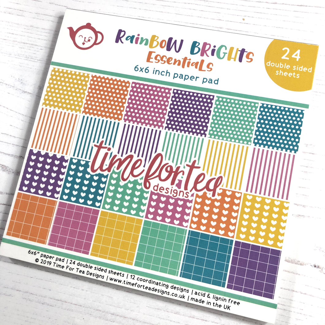 Rainbow Brights Essentials Paper Pad 6x6