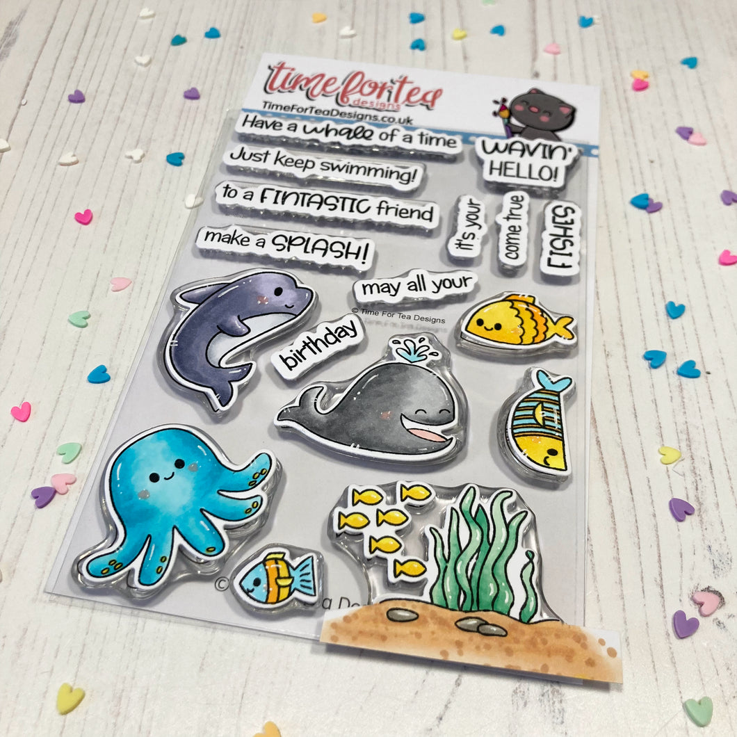 Fintastic Friends Clear Stamp Set