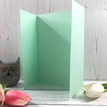 Load image into Gallery viewer, A5 Gatefold Card Blanks Mixed Pastel Colours - Pack of 5